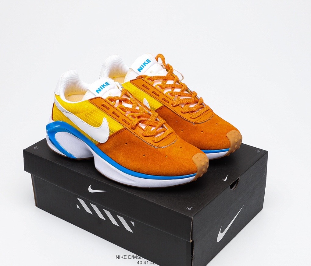 Nike D-MS-X Waffle Yellow White Blue Shoes